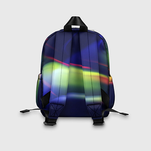 Детский рюкзак Разные абстрактные цветные свечения во тьме / 3D-принт – фото 2