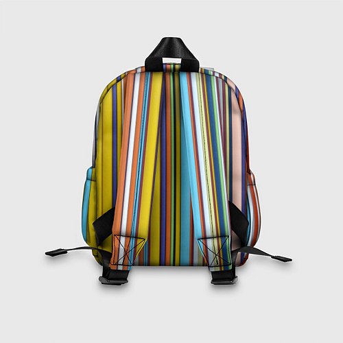 Детский рюкзак Абстрактное множество разноцветных листов / 3D-принт – фото 2