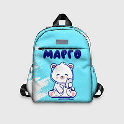 Детский рюкзак Марго белый мишка, цвет: 3D-принт
