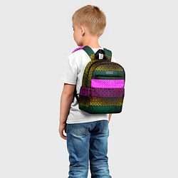 Детский рюкзак Patterned stripes, цвет: 3D-принт — фото 2
