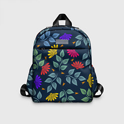 Детский рюкзак Листья и цветы