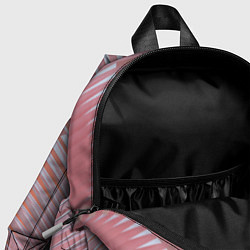 Детский рюкзак Абстрактные розовые волнообразные линии, цвет: 3D-принт — фото 2