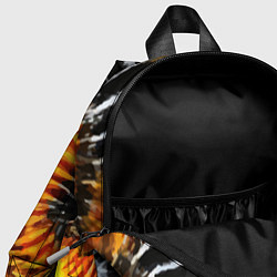 Детский рюкзак Tie dye - тай дай в черно белую полоску, цвет: 3D-принт — фото 2