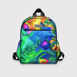 Детский рюкзак Яркие всплески краски - импрессионизм, цвет: 3D-принт
