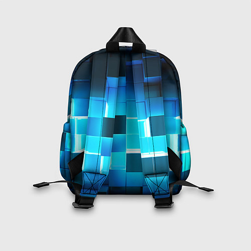 Детский рюкзак Неоновые кубы с подсветкой / 3D-принт – фото 2