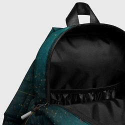 Детский рюкзак Тёмно-синий дым и жёлтая краска, цвет: 3D-принт — фото 2