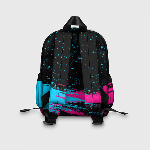 Детский рюкзак Darling in the FranXX - neon gradient: символ свер / 3D-принт – фото 2