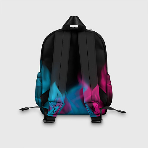 Детский рюкзак Assassins Creed - neon gradient: символ сверху / 3D-принт – фото 2