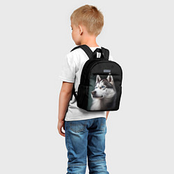 Детский рюкзак Собака Хаски с голубыми глазами, цвет: 3D-принт — фото 2