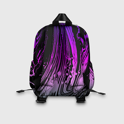 Детский рюкзак Неоновые цвета брызги краски гранжевая текстура / 3D-принт – фото 2