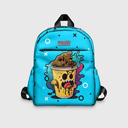 Детский рюкзак Кофейный монстр, цвет: 3D-принт