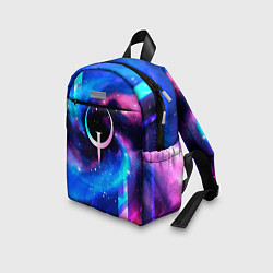 Детский рюкзак Quake неоновый космос, цвет: 3D-принт — фото 2
