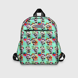 Детский рюкзак День рождения панды, цвет: 3D-принт