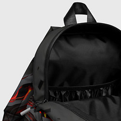 Детский рюкзак Объемное черное пламя, цвет: 3D-принт — фото 2