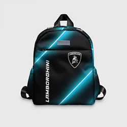 Детский рюкзак Lamborghini неоновые лампы, цвет: 3D-принт
