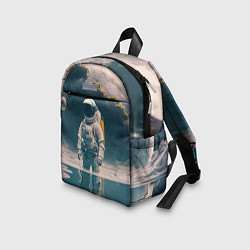Детский рюкзак Космонавт в воде на другой планете, цвет: 3D-принт — фото 2