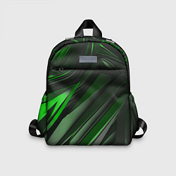 Детский рюкзак Green black abstract