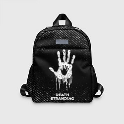 Детский рюкзак Death Stranding с потертостями на темном фоне