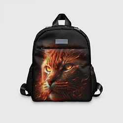 Детский рюкзак Огненный рыжий кот, цвет: 3D-принт