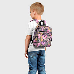 Детский рюкзак Паттерн про любовь, цвет: 3D-принт — фото 2