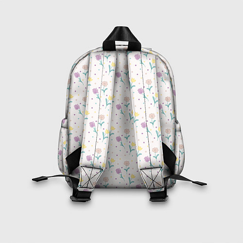 Детский рюкзак Весенний паттерн с цветами / 3D-принт – фото 2