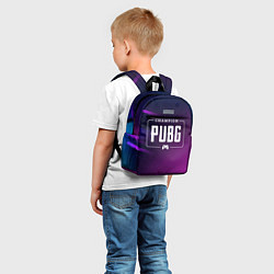 Детский рюкзак PUBG gaming champion: рамка с лого и джойстиком на, цвет: 3D-принт — фото 2