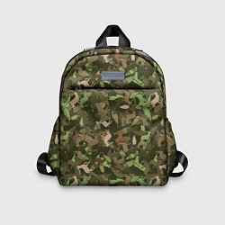 Детский рюкзак Олени и дубовые листья - камуфляж, цвет: 3D-принт