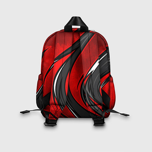 Детский рюкзак Органический разрыв - красный / 3D-принт – фото 2