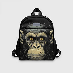 Детский рюкзак Портрет обезьяны: арт нейросети