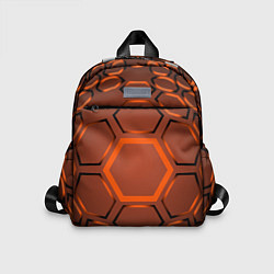 Детский рюкзак Оранжевая техноброня, цвет: 3D-принт