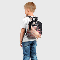 Детский рюкзак Множество розовых цветов, цвет: 3D-принт — фото 2