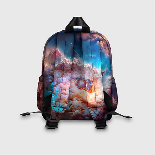 Детский рюкзак Небула в космосе в голубо-розовых тонах - нейронна / 3D-принт – фото 2