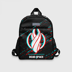 Детский рюкзак Dead Space в стиле glitch и баги графики на темном