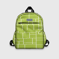 Детский рюкзак Цвет зеленый салатовый тренд, цвет: 3D-принт