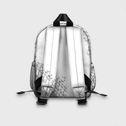Детский рюкзак Citroen speed на светлом фоне со следами шин: надп / 3D-принт – фото 2