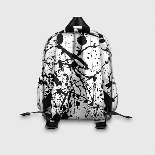 Детский рюкзак Panda samurai on the background of blots / 3D-принт – фото 2
