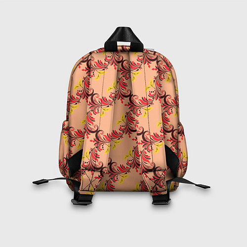 Детский рюкзак Абстрактный винтажный растительный орнамент / 3D-принт – фото 2