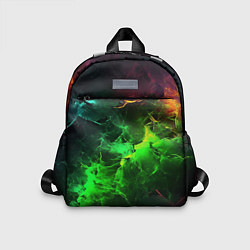 Детский рюкзак Зеленое свечение, цвет: 3D-принт