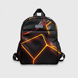 Детский рюкзак Неон на черном фоне, цвет: 3D-принт