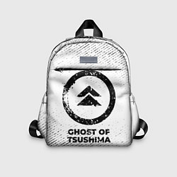 Детский рюкзак Ghost of Tsushima с потертостями на светлом фоне