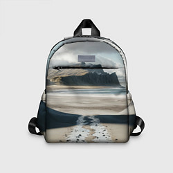 Детский рюкзак Дорога на черный пляж Исландии, цвет: 3D-принт