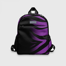 Детский рюкзак Фиолетовый с черными полосками зебры