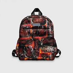 Детский рюкзак Камни в пылающей лаве, цвет: 3D-принт