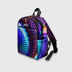 Детский рюкзак Неоновый водоворот, цвет: 3D-принт — фото 2