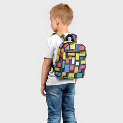 Детский рюкзак Тетрис цветные кубики, цвет: 3D-принт — фото 2