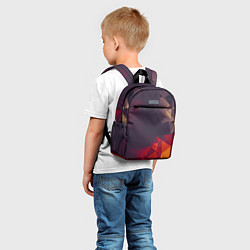 Детский рюкзак Полигональный узор, цвет: 3D-принт — фото 2