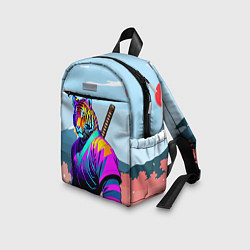 Детский рюкзак Тигр-самурай - Япония, цвет: 3D-принт — фото 2