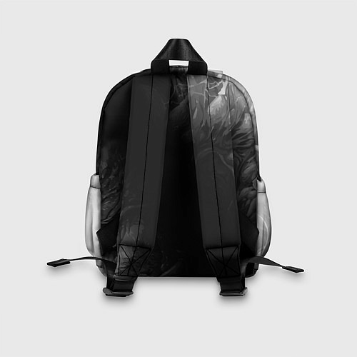 Детский рюкзак Skyrim glitch на темном фоне: надпись, символ / 3D-принт – фото 2