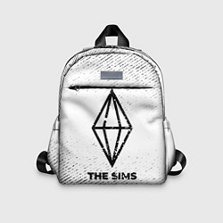Детский рюкзак The Sims с потертостями на светлом фоне, цвет: 3D-принт