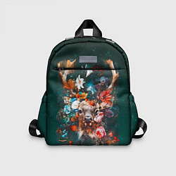 Детский рюкзак Сказочный олень Акварель, цвет: 3D-принт